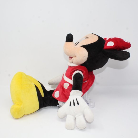 Disney Parks Resort Minnie Mouse 20" Doll Red Dot Dress Bow Plush Stuffed Toy - Picture 3 of 11
